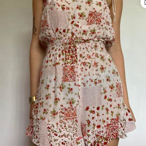 Zara Floral Patchwork Playsuit Romper - Picture 1 of 6